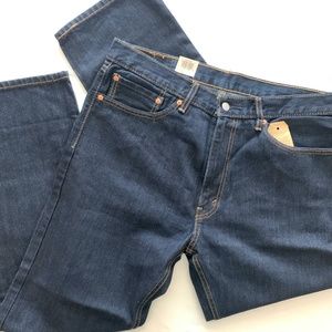 Levis 505 Regular Dark Wash Jeans, Mens Size W36 L32 NWT